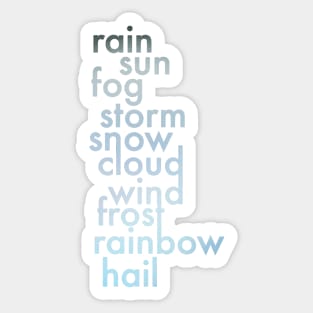 Weather Sticker